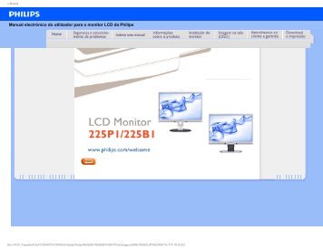 Philips Brilliance Monitor LCD - Istruzioni per l'uso - POR