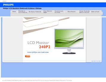 Philips Brilliance Monitor LCD con base Pivot, USB, audio - Istruzioni per l'uso - TUR