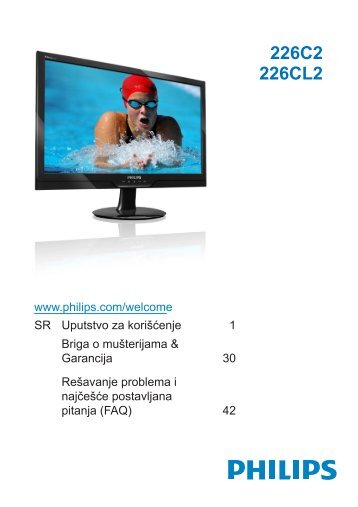 Philips Monitor a LED (2 ms) - Istruzioni per l'uso - SRP