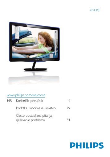 Philips Monitor LED IPS - Istruzioni per l'uso - HRV