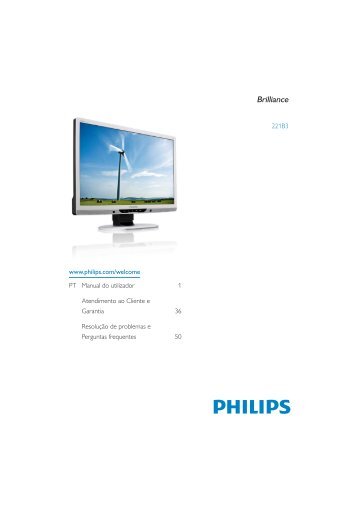 Philips Brilliance Monitor LED - Istruzioni per l'uso - POR
