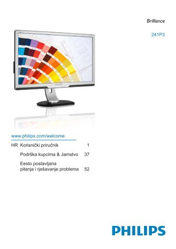 Philips Brilliance Monitor LED - Istruzioni per l'uso - HRV