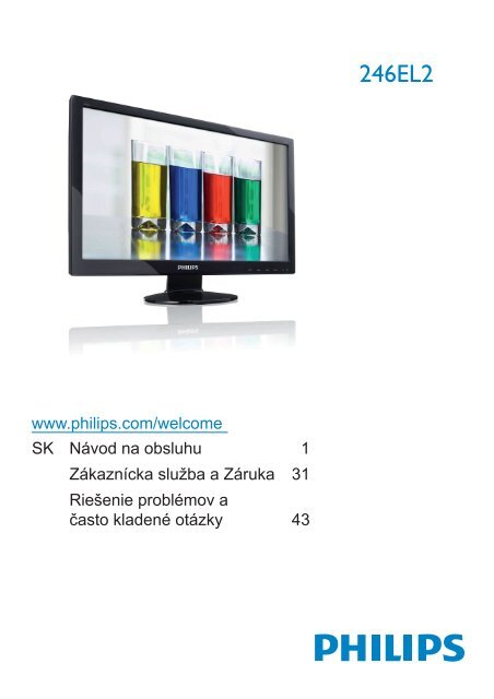 Philips Monitor a LED con Touch Control - Istruzioni per l'uso - SLK