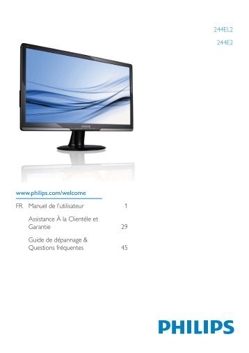 Philips Monitor LED HDMI - Istruzioni per l'uso - FRA