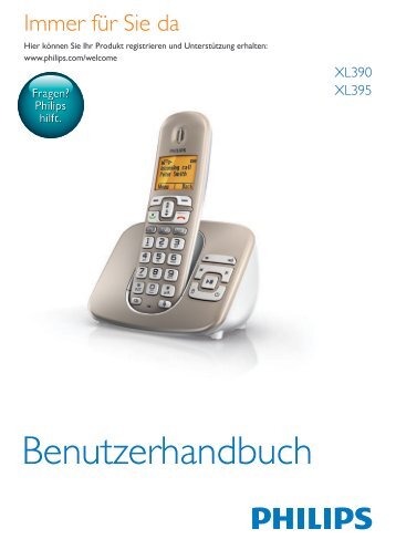 Philips Telefono cordless con segreteria - Istruzioni per l'uso - DEU