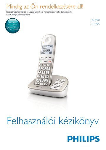 Philips Telefono cordless - Istruzioni per l'uso - HUN