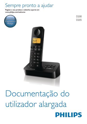 Philips Telefono cordless - Istruzioni per l'uso - POR
