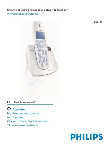 Philips Segreteria per telefono cordless - Istruzioni per l'uso - FRA