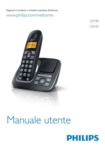 Philips BeNear Telefono cordless - Istruzioni per l'uso - ITA
