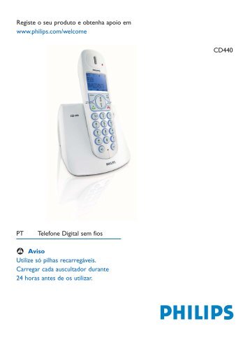 Philips Telefono cordless - Istruzioni per l'uso - POR