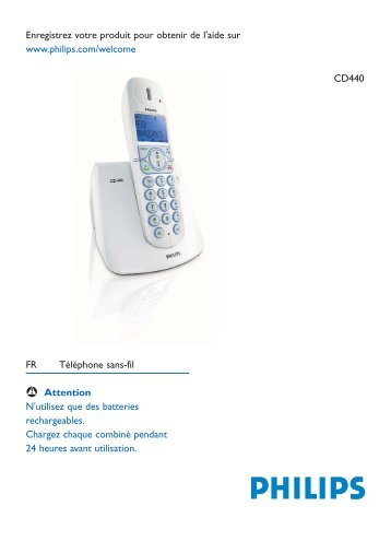 Philips Telefono cordless - Istruzioni per l'uso - FRA