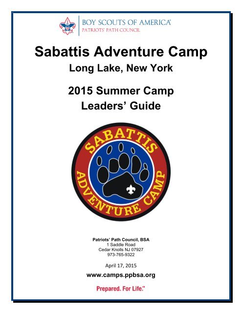 Sabattis Adventure Camp