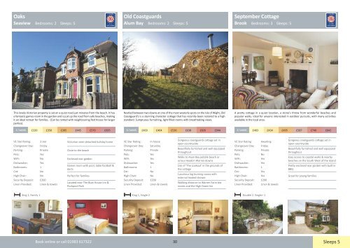 2016 Wight Locations Holiday Cottages Brochure