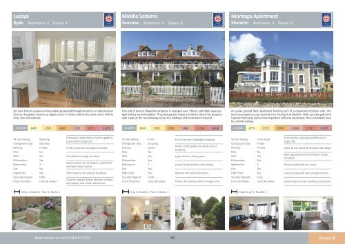 2016 Wight Locations Holiday Cottages Brochure