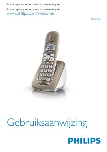 Philips SoClear Ricevitore aggiuntivo per telefono cordless - Istruzioni per l'uso - NLD
