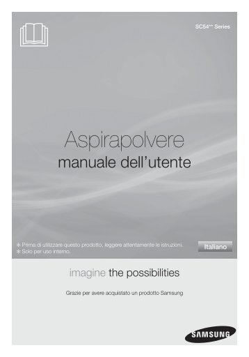 Samsung Aspirapolvere Compact VCC54Q0V31 - User Manual (Windows 7)_3.44 MB, pdf, ITALIAN, PORTUGUESE, SPANISH