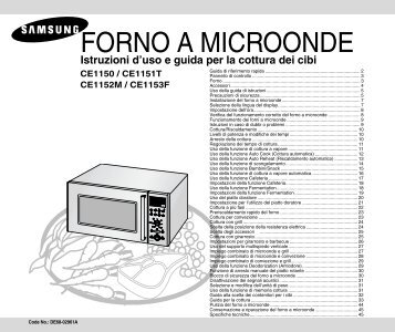Samsung CE 1150-S - User Manual_1.96 MB, pdf, ITALIAN