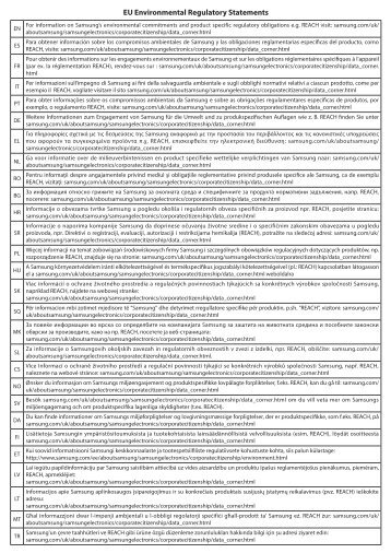Samsung Combinato MC28H5015CK - User Manual(EU Environmental Regulatory)_0.01MB, pdf, ENGLISH