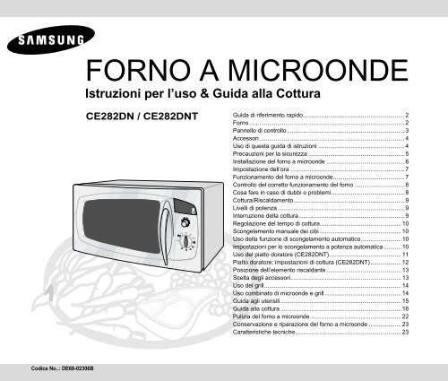 Samsung CE282DN - User Manual_1.03 MB, pdf, ITALIAN