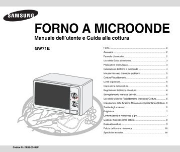 Samsung GW71E - User Manual_1.36 MB, pdf, ITALIAN