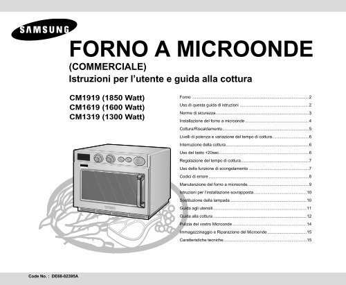 Samsung CM1619 - User Manual_0.59 MB, pdf, ITALIAN
