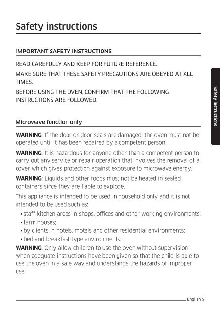 Samsung Combinato Smart Oven&trade; MC32J7035DK - User Manual_17.5 MB, pdf, ITALIAN