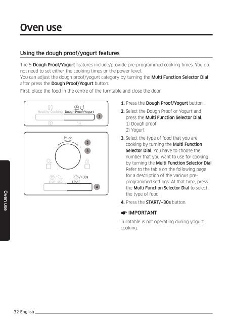 Samsung Combinato Smart Oven&trade; MC32J7035DK - User Manual_17.5 MB, pdf, ITALIAN