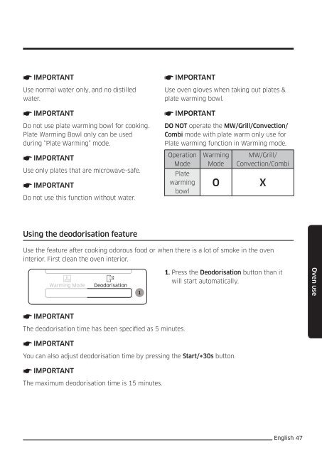 Samsung Combinato Smart Oven&trade; MC32J7035DK - User Manual_17.5 MB, pdf, ITALIAN