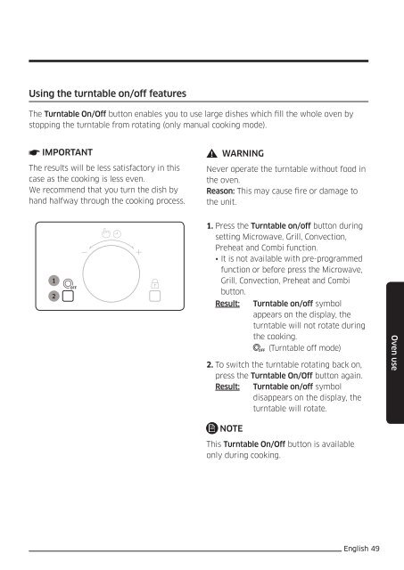Samsung Combinato Smart Oven&trade; MC32J7035DK - User Manual_17.5 MB, pdf, ITALIAN