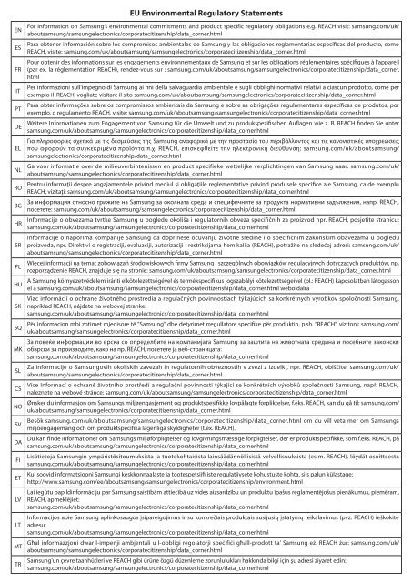 Samsung Combinato MC35J8055CK - User Manual(EU Environmental Regulatory)_0.01MB, pdf, ENGLISH