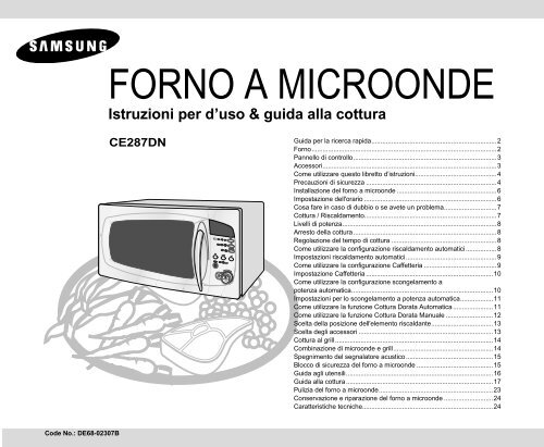 Samsung CE287DN - User Manual_1.12 MB, pdf, ITALIAN