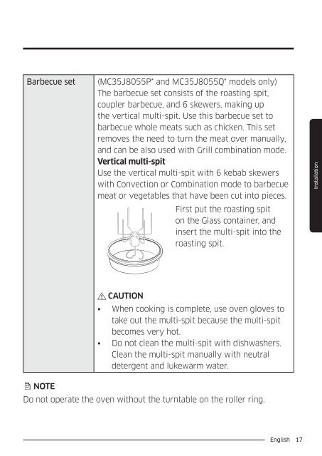 Samsung Combinato MC35J8055CK - User Manual_6.64 MB, pdf, ENGLISH