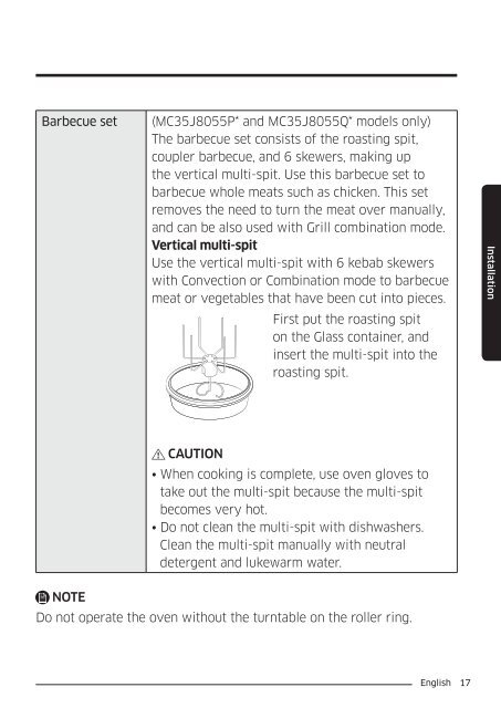 Samsung Combinato MC35J8055CK - User Manual_6.76 MB, pdf, ENGLISH