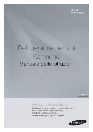 Samsung Cantinetta frigo RW33 da 125 L - User Manual_4.31 MB, pdf, ITALIAN