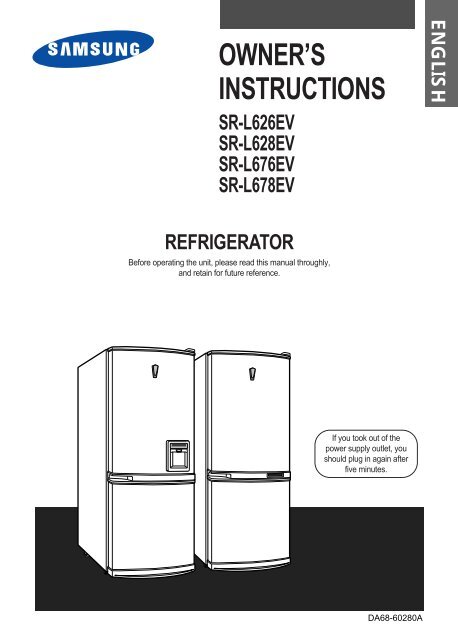 Samsung SR-L628EV - User Manual_0.67 MB, pdf, ENGLISH