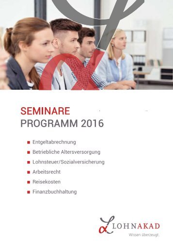 Seminarkatalog LOHNAKAD 2016