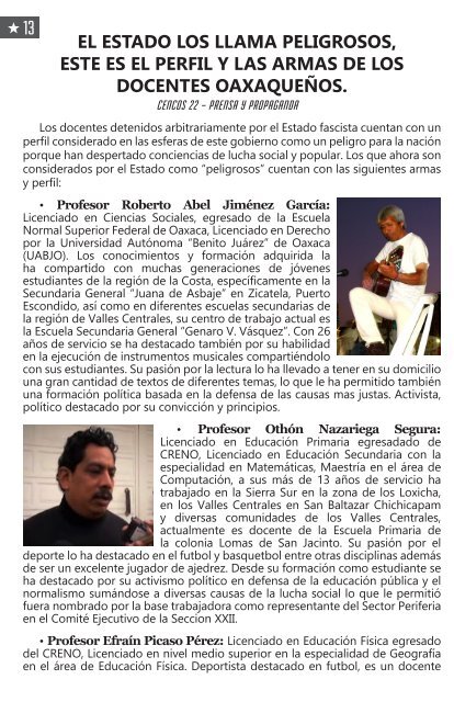 La televisiva y sanguinaria evaluación sólo podrá frenarse con una combativa LUCHA SINDICAL.