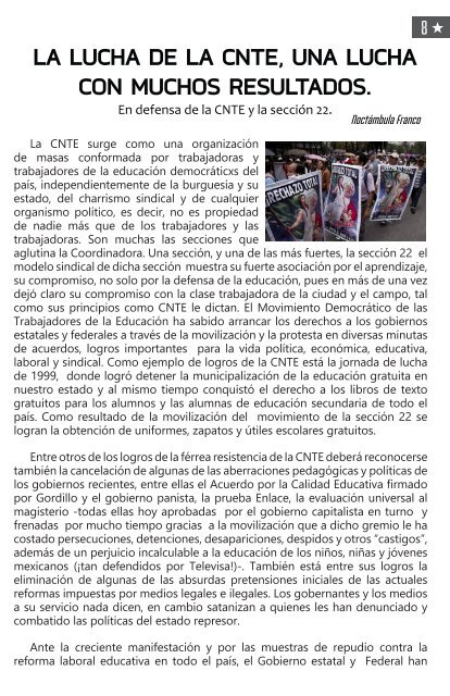 La televisiva y sanguinaria evaluación sólo podrá frenarse con una combativa LUCHA SINDICAL.
