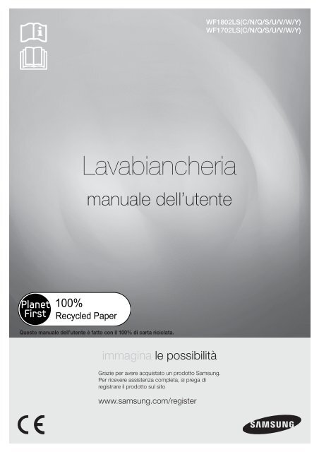 Samsung Vistula Washer with Eco Bubble, 8 kg, White - User Manual(User Manual)_4.17 MB, pdf, ITALIAN