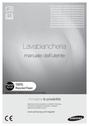 Samsung Aegis Bigbang Washer with Eco Bubble, 7 kg, White - User Manual(User Manual)_4.58 MB, pdf, ITALIAN