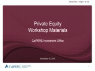 Private Equity Workshop Materials