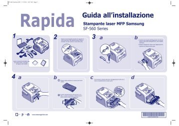 Samsung SF-560 - Quick Guide_1.1 MB, pdf, ITALIAN