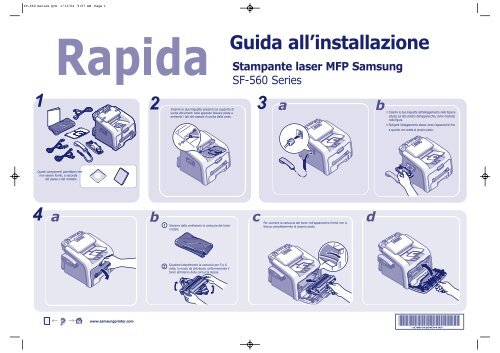 Samsung SF-560 - Quick Guide_1.1 MB, pdf, ITALIAN