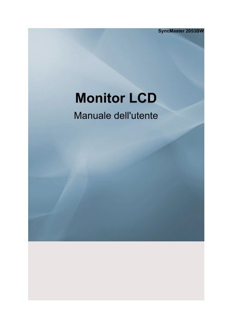 Samsung 2253BW - User Manual_4.4 MB, pdf, ITALIAN