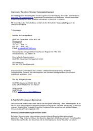 Impressum / Rechtliche Hinweise / Nutzungsbedingungen ... - Harting