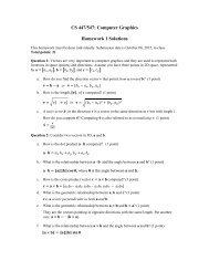 CS 447/547 Computer Graphics Homework 1 Solutions