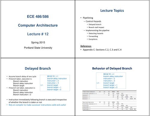 Delayed Branch