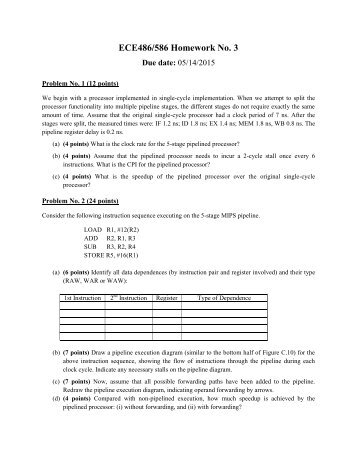 ECE486/586 Homework No 3