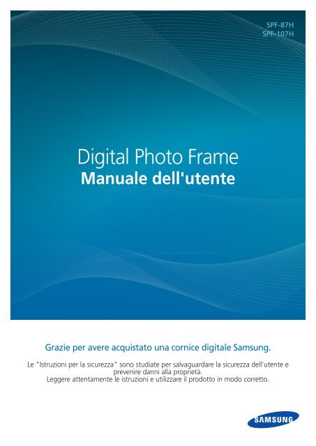 Samsung SPF-107H - User Manual(Model code type : LP**IPLE*)_10.8 MB, pdf, ITALIAN