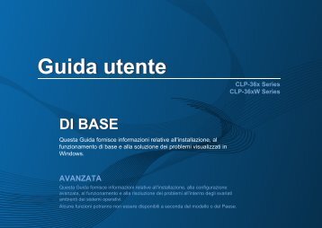 Samsung Stampante Laser a colori CLP-360 (18 / 4 ppm) - User Manual_9.97 MB, pdf, ITALIAN